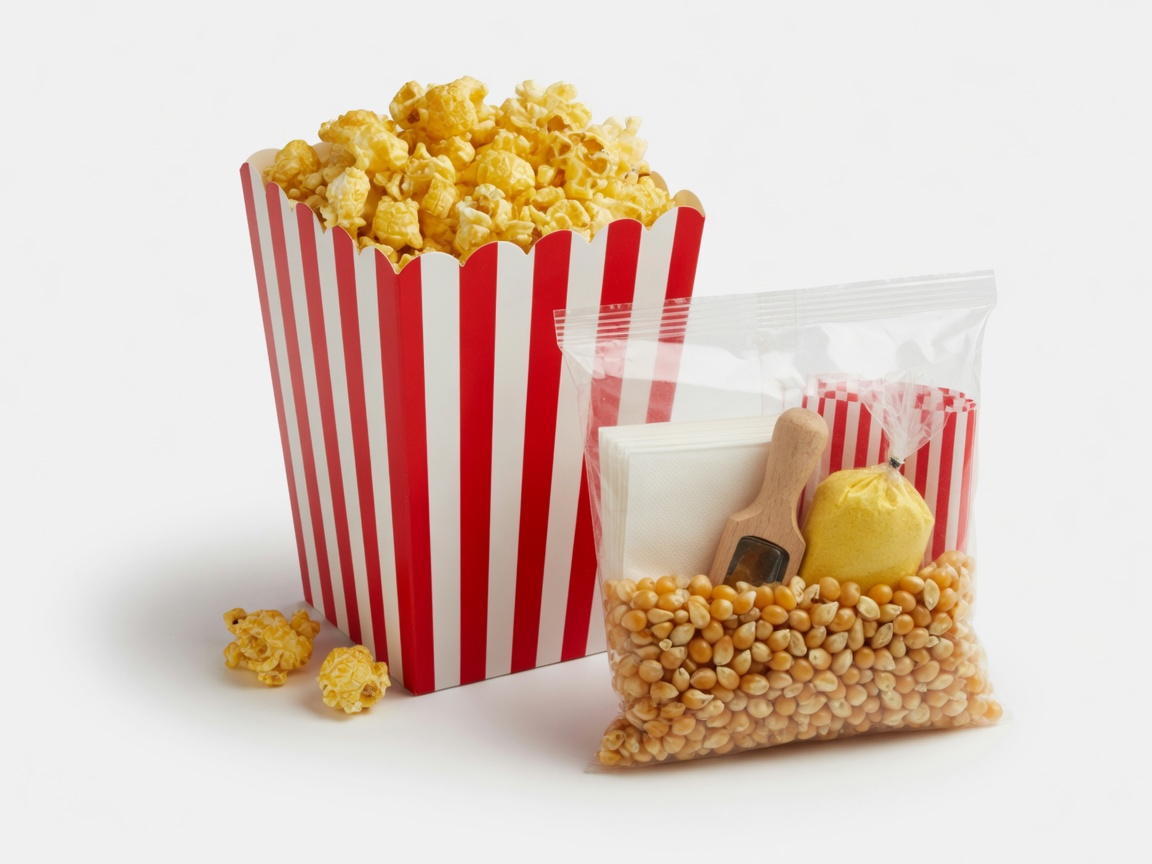 50 servings of Popcorn supplies rental add-on