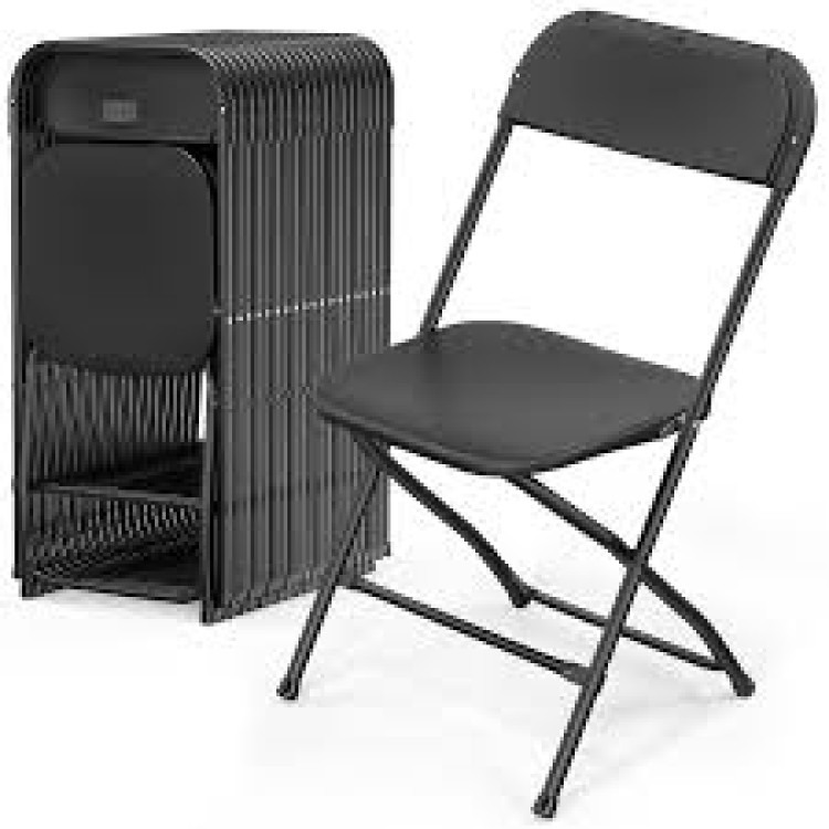 Black Plastic Chairs rental add-on