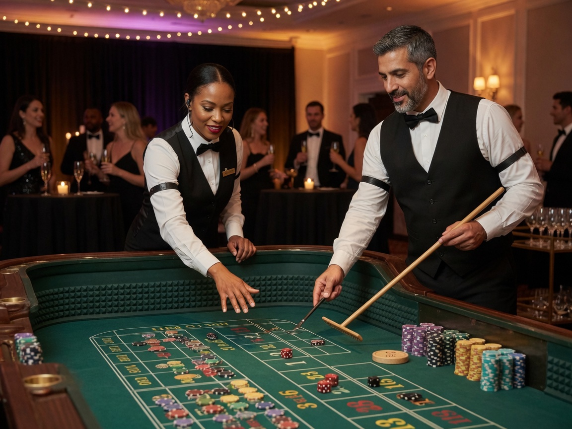 Craps Dealers rental — BSA Events Metro Detroit