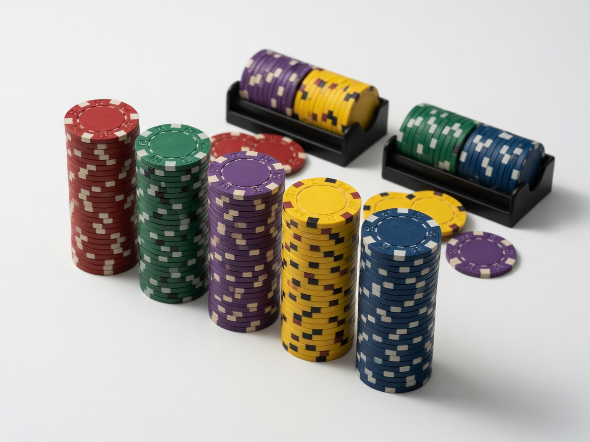 Deluxe Clay Poker Tourney chips 5 colors *up to 30 players* rental — BSA Events Metro Detroit