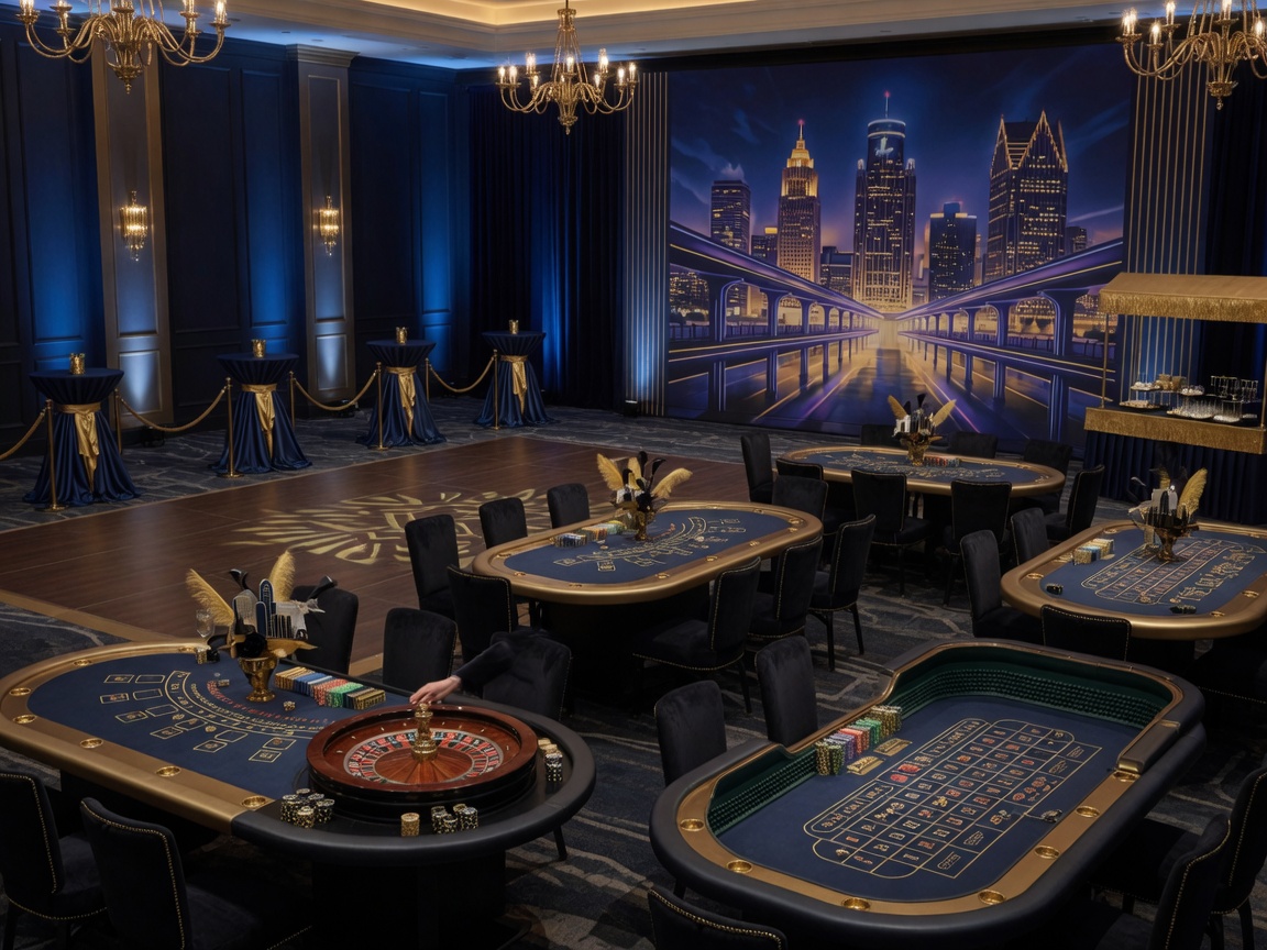 Downtown in the D Casino Party 125-200 guests rental add-on