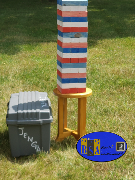 Giant Jenga rental — BSA Events Metro Detroit