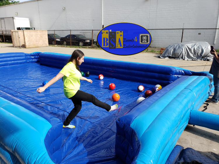 Giant Soccer Billiards (Pool) inflatable rental — BSA Events Metro Detroit