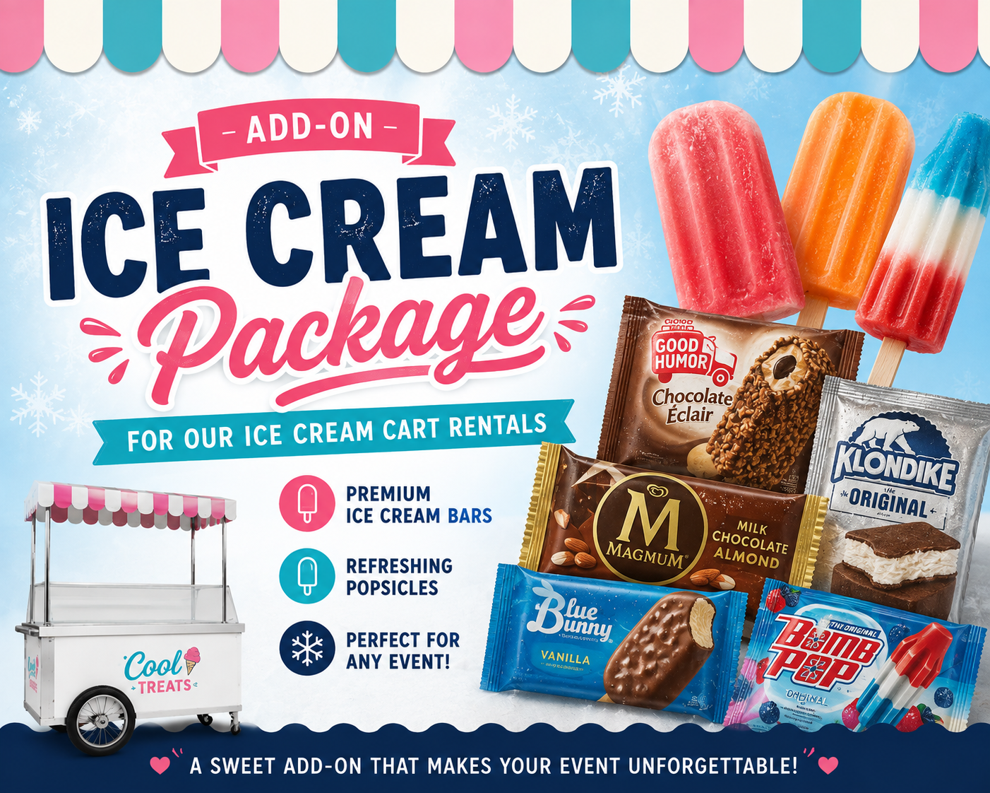 Ice Cream package rental — BSA Events Metro Detroit