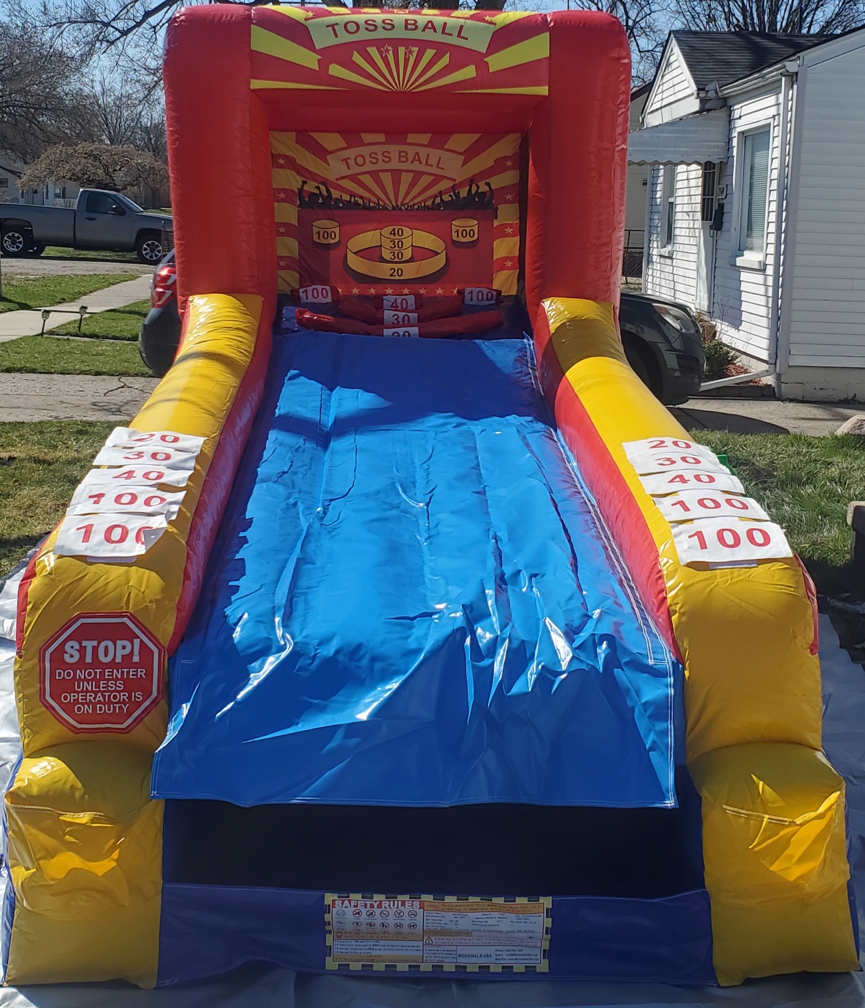 Inflatable Skee Ball rental — BSA Events Metro Detroit