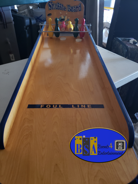 Shuffleboard Bowling game rental — BSA Events Metro Detroit