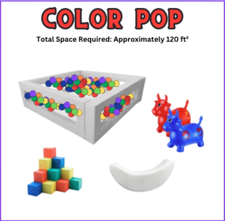 Soft Play Color Pop package rental add-on