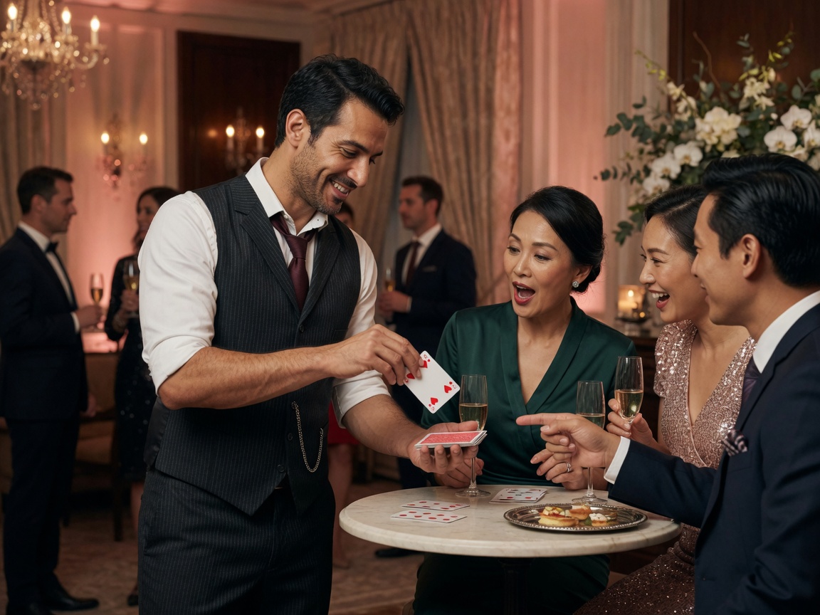 Strolling Magician rental — BSA Events Metro Detroit