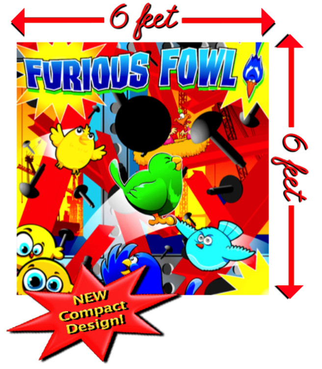Tarp toss game - Furious Fowl Angry Birds rental add-on