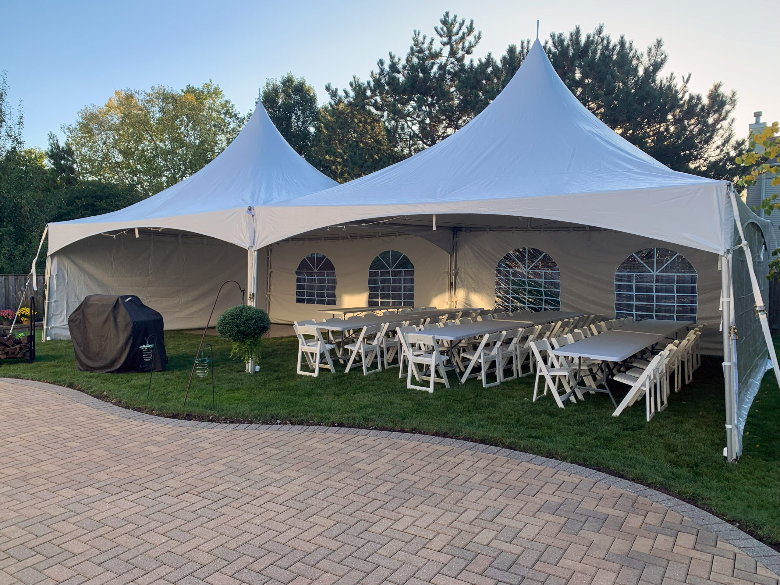 Tent 20x20 rental add-on