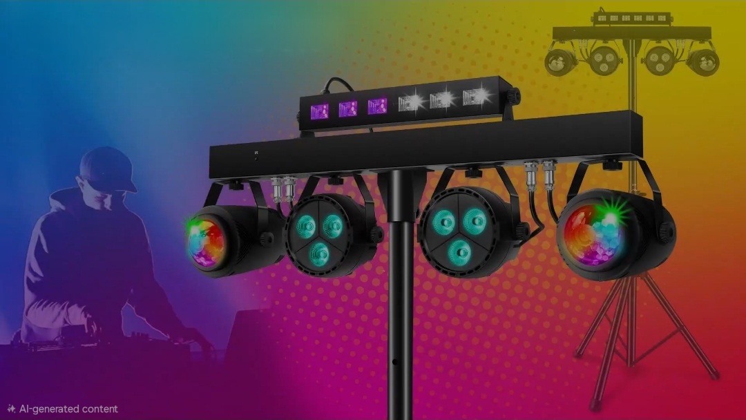 5-in-1 LED Party Light Bar with Stand rental add-on